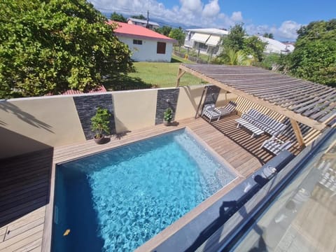 Pool view, sunbed