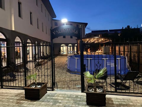 Property building, Patio, Night