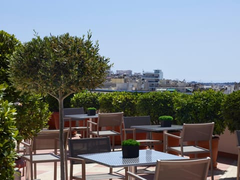 Patio, City view