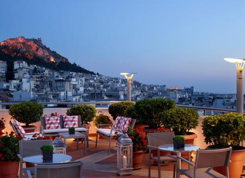 Patio, Landmark view, Time of day