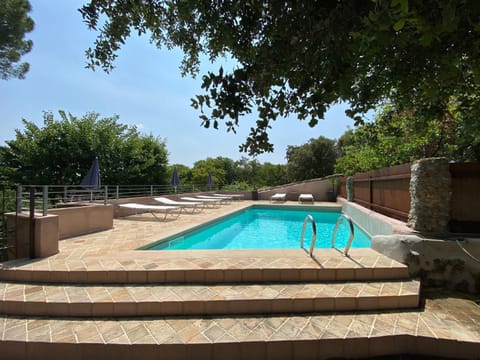 Pool view, Swimming pool, sunbed