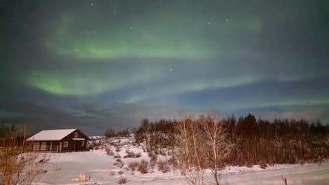 Night, Natural landscape, Winter