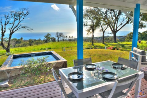 Natural landscape, Dining area, Garden view, Pool view, Sea view, Swimming pool