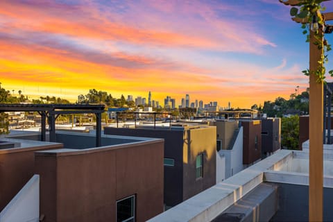 Chic, Modern Silver Lake Oasis with Rooftop Panoramic DTLA Views & Private Garage Villa in Echo Park