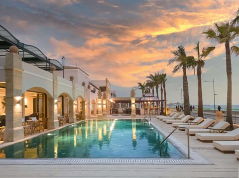 Sea view, Swimming pool, Sunset, sunbed