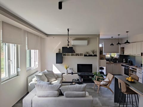 TV and multimedia, Kitchen or kitchenette, Living room, Seating area, Dining area