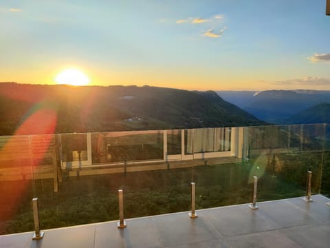 Day, Natural landscape, View (from property/room), Balcony/Terrace, Mountain view, Sunset