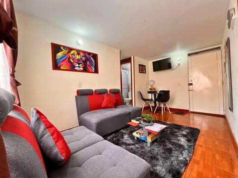 Acogedor Apartamento en zona residencial con vista a la ciudad Wi-Fi 350 Mbps Apartment in Bogota