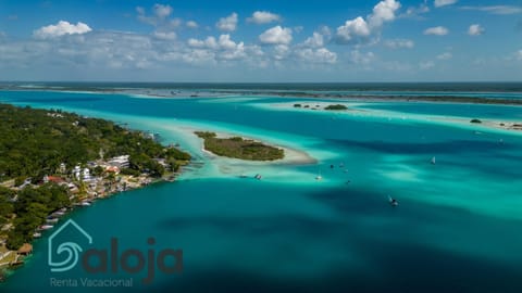 Villa Xtohil with private access to the magic 7 colors lagoon Villa in Bacalar