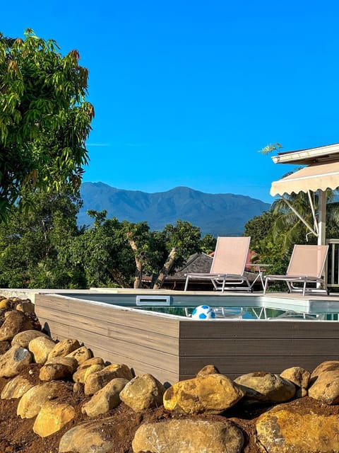 Day, Natural landscape, Mountain view, Pool view, Swimming pool, sunbed