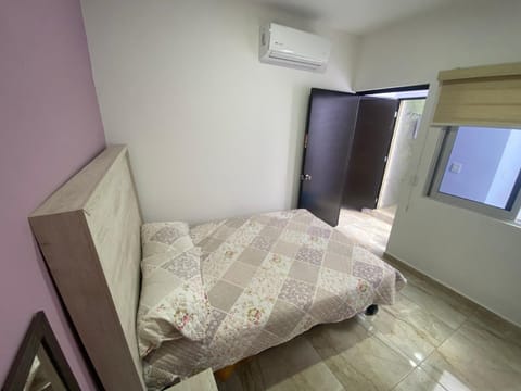 Bed, Bedroom, air conditioner