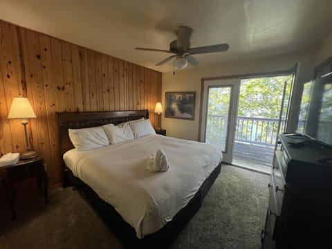 C10, Two bedroom, two bath log-sided, lake view, luxury Harbor North cottage with hot tub cottage Casa in Lake Ouachita
