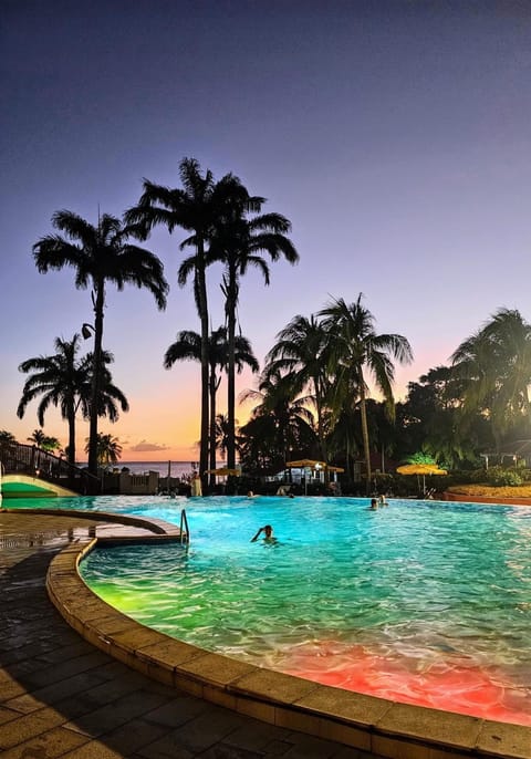 Night, Natural landscape, Pool view, Swimming pool, Sunset