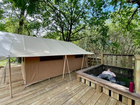 Tente Lodge Bouleau - La Téouleyre Luxury tent in Saint-Julien-en-Born