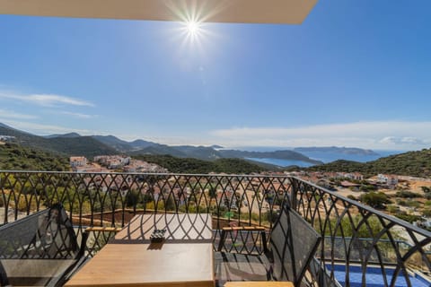 Fully Furnished Flat with Sea View in Kas Antalya Condo in Kas