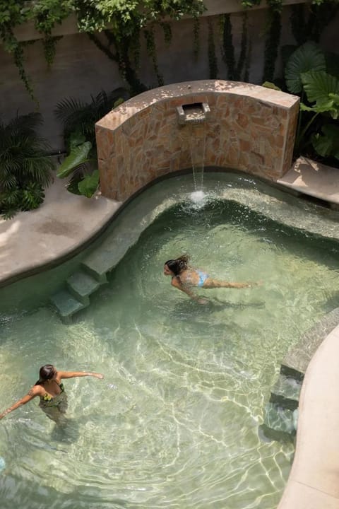 Swimming pool, group of guests