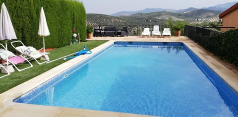 Natural landscape, Mountain view, Pool view, Swimming pool, sunbed