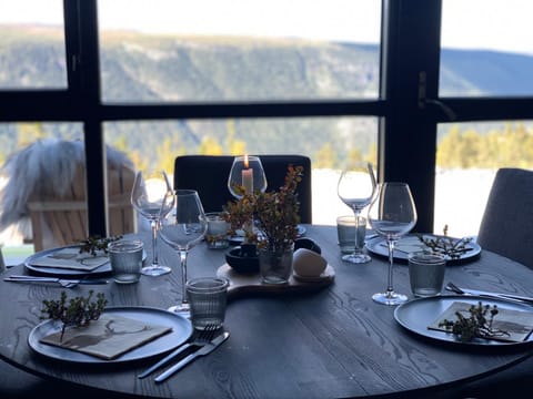 Natural landscape, Dining area, Mountain view