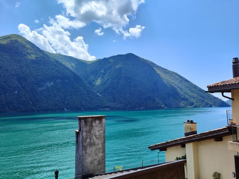 Natural landscape, Lake view, Mountain view