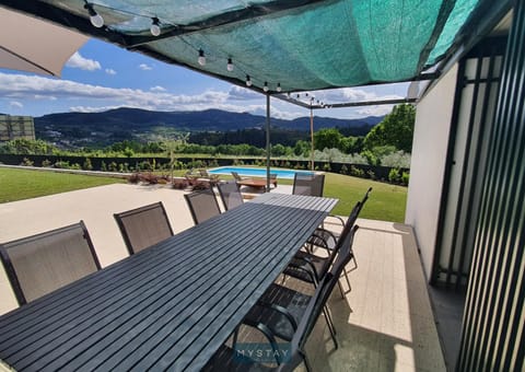 Patio, Dining area, Mountain view, Swimming pool