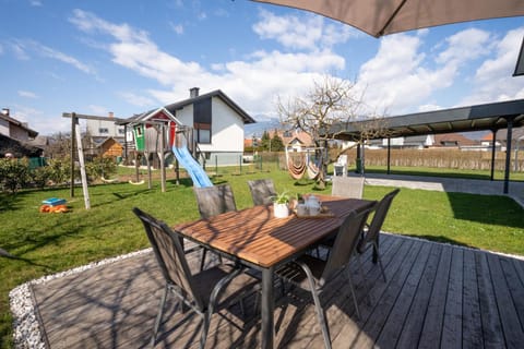 Property building, Patio, Spring, Day, Children play ground, Garden, Dining area, Evening entertainment