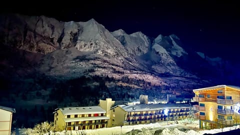Property building, Night, Natural landscape