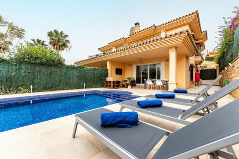 Property building, Living room, Swimming pool