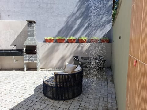 Shower, Patio, Day, BBQ facilities, Dining area