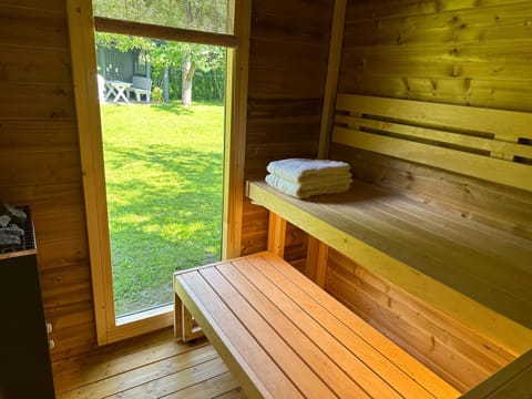 Sauna, Garden view