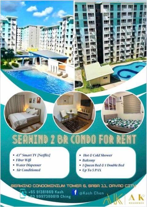 2 BR Unit In Seawind Condo [New&FullyFurnished] Eigentumswohnung in Island Garden City of Samal