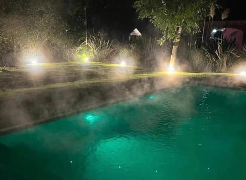 Night, Natural landscape, Pool view, Swimming pool, Swimming pool