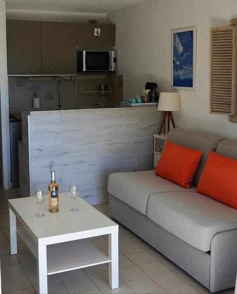 VUE MER- BEAU STUDIO - TERRASSE ABRITEE - Wi-Fi - CLIMATISATION - PARKING GRATUIT Apartment in Le Lavandou