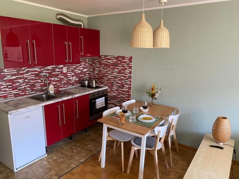 Kitchen or kitchenette, Dining area, oven, pet friendly, stove