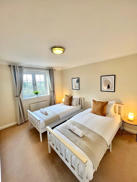 2 Bed Serviced Apartment with Balcony, Free Parking, Wifi & Netflix in Basingstoke Apartment in Basingstoke