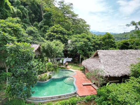 Natural landscape, Mountain view, Pool view