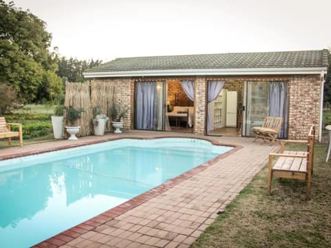 Property building, Patio, Pool view, Swimming pool