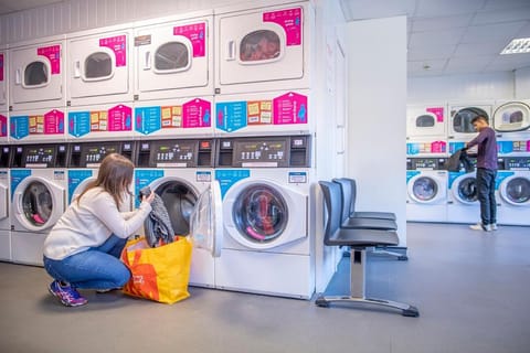 People, washing machine