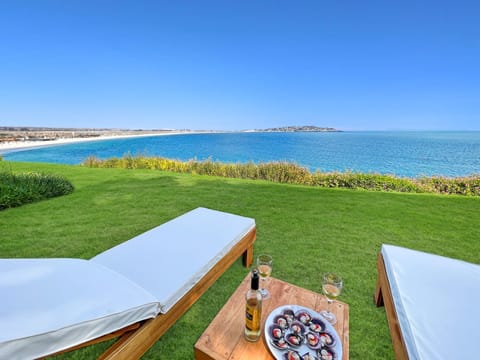 Natural landscape, Beach, Sea view, sunbed