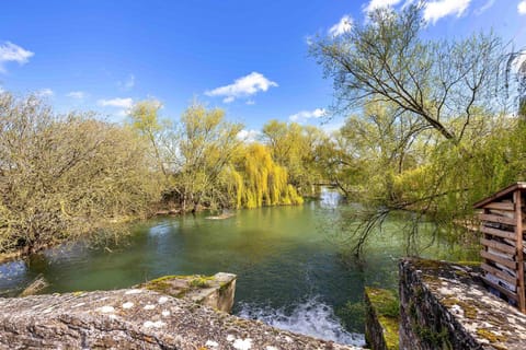 Nearby landmark, Spring, Day, Natural landscape, View (from property/room), Lake view, River view