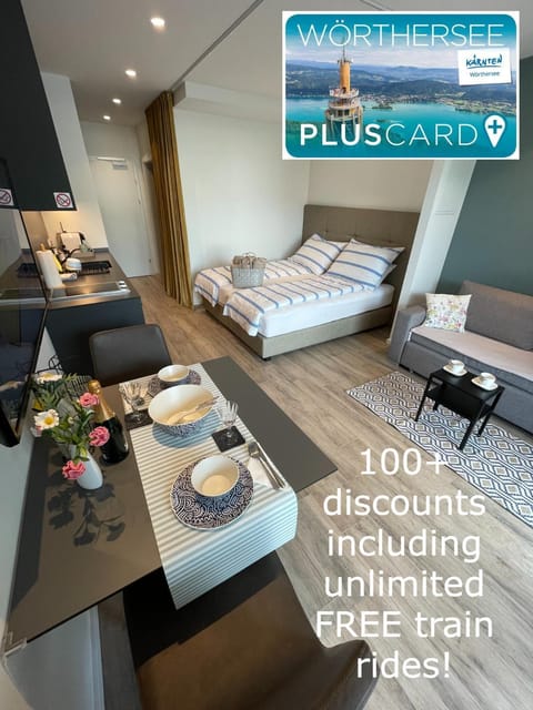 Bed, TV and multimedia, Coffee/tea facilities, Living room, Photo of the whole room, Seating area, Bedroom, kitchen