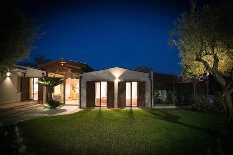 Property building, Night, Garden view