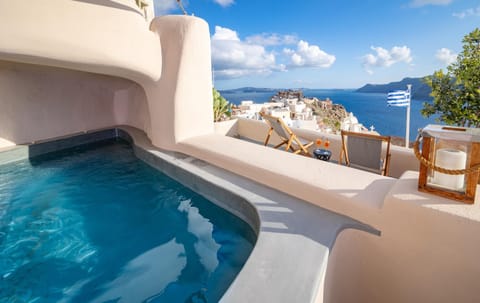Summer, Hot Tub, View (from property/room), Sea view, sunbed