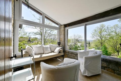 Patio, Seating area, Garden view