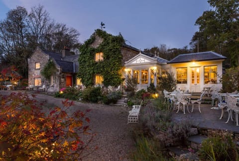 Property building, Night, Garden