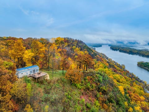 Nearby landmark, Day, Natural landscape, Bird's eye view, Mountain view, River view