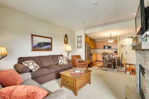 Steps to Ski Lifts: Base Camp One Resort Condo Apartment in Granby