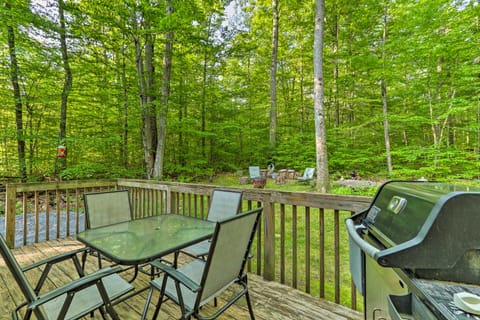 Secluded Pocono Lake Home w/ Large Deck & Fire Pit House in Coolbaugh Township