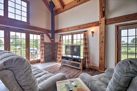 Waterfront Retreat: Dock & Beach on Lake Champlain House in Alburg