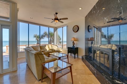 Oceanfront House by Ponce Inlet on No-Drive Beach! House in Wilbur-By-The-Sea