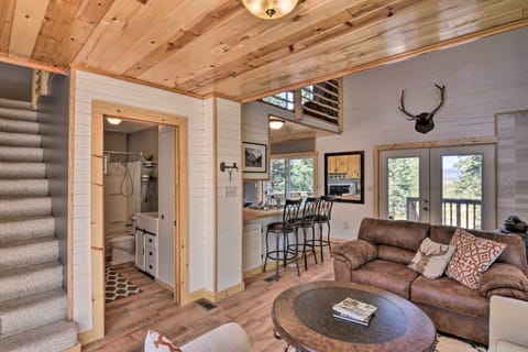 Woodsy Cabin Hideaway w/ Deck: Hike, Fish, Escape House in Park County